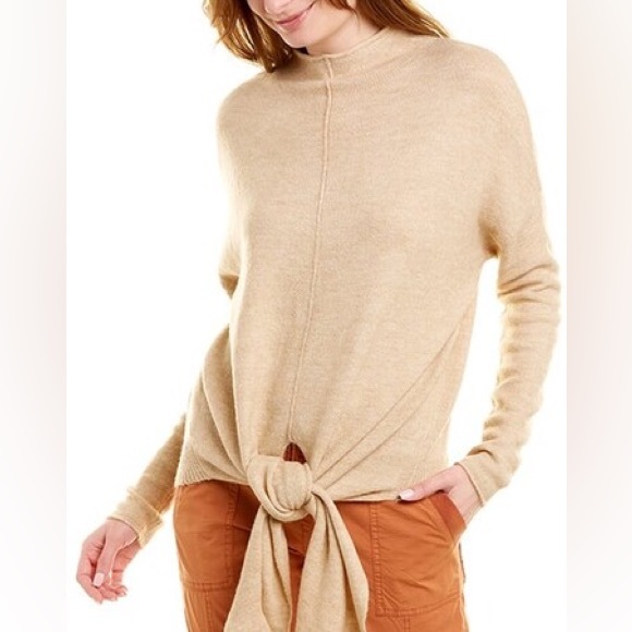 XCVI Isadora Turtleneck Top, Camel - Picture 2 of 3
